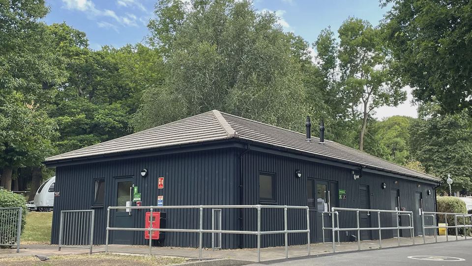 Toilet and shower building