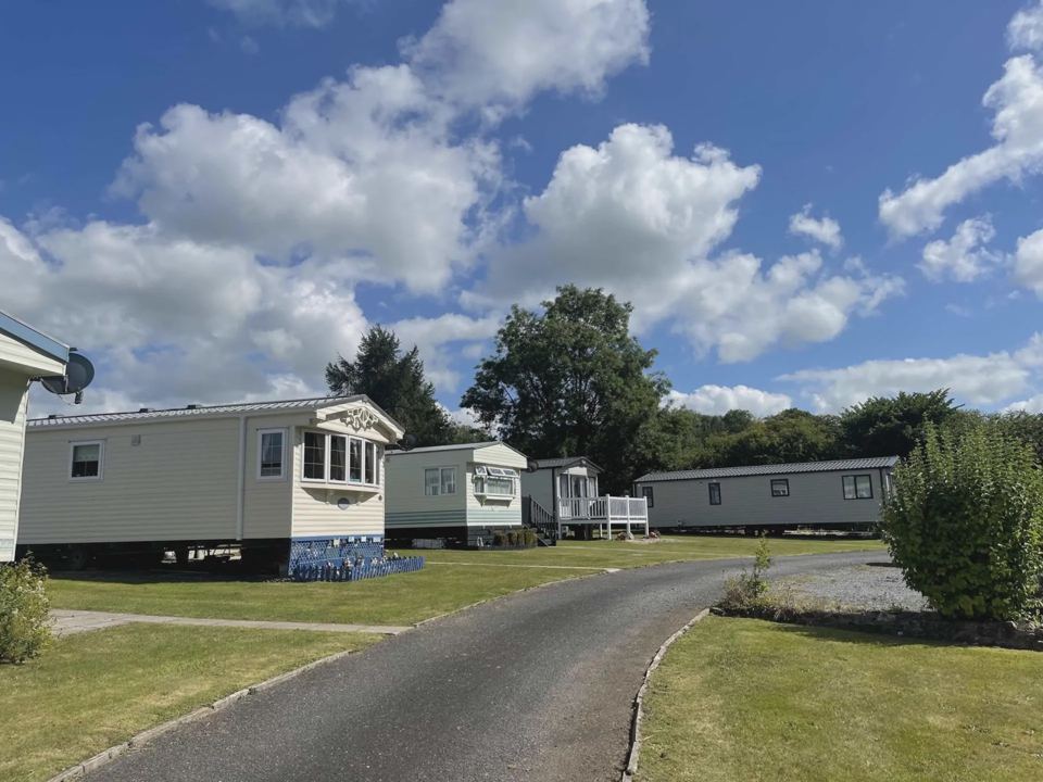 Row of caravans