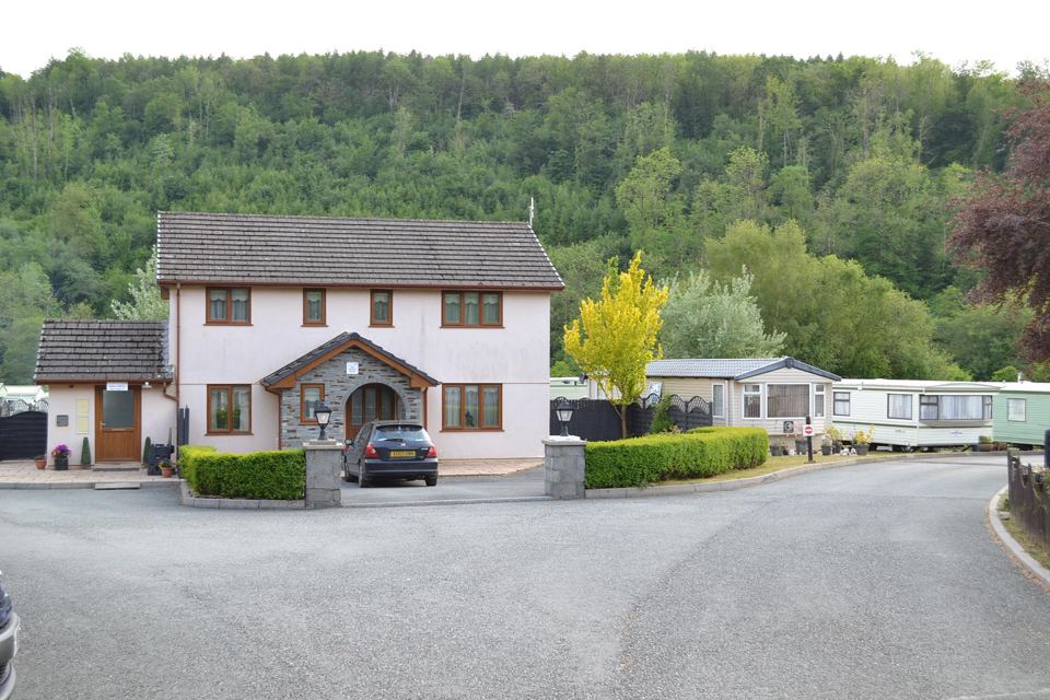 Park entrance and reception house