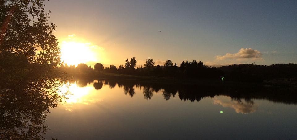 Sunset over the loch