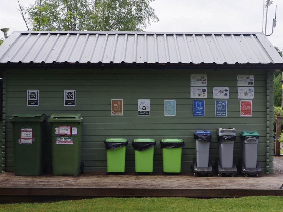 Recycling and waste area