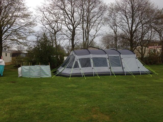 Large tent on grass