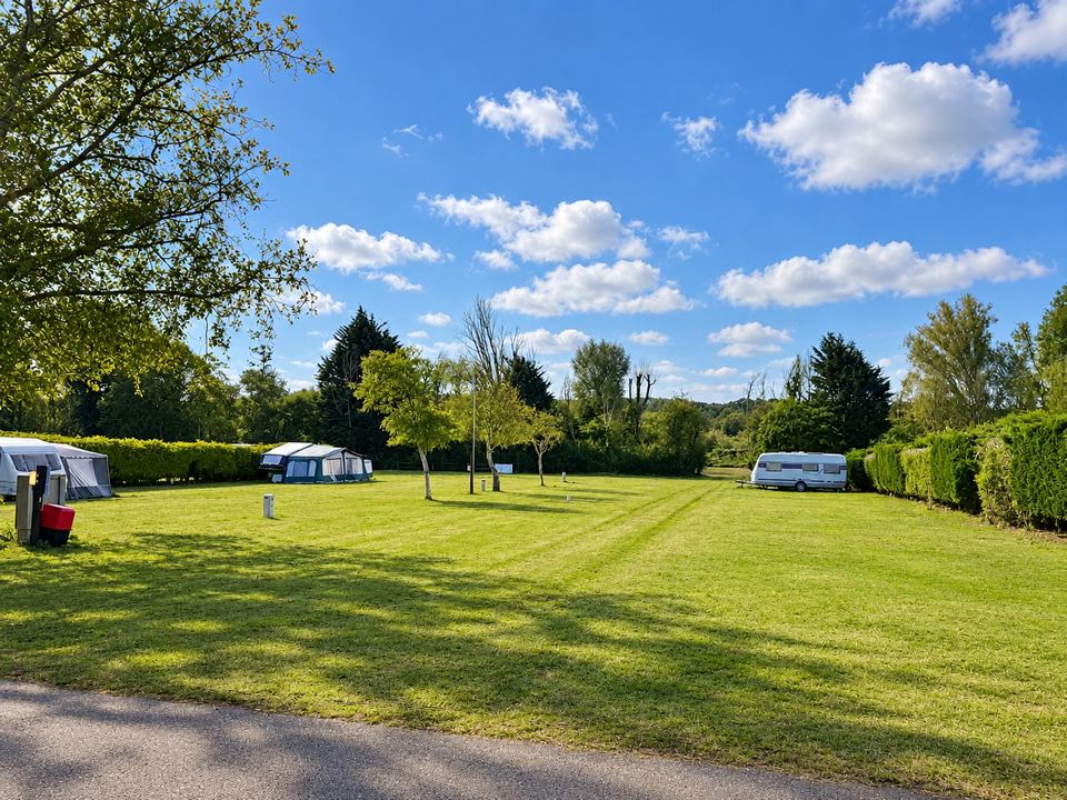 Touring field with caravans