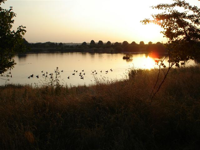 Sunset over the lakes