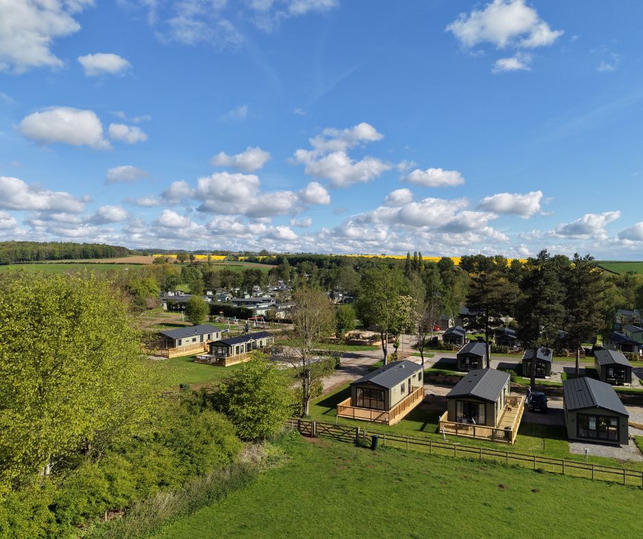 Lodges seen from above