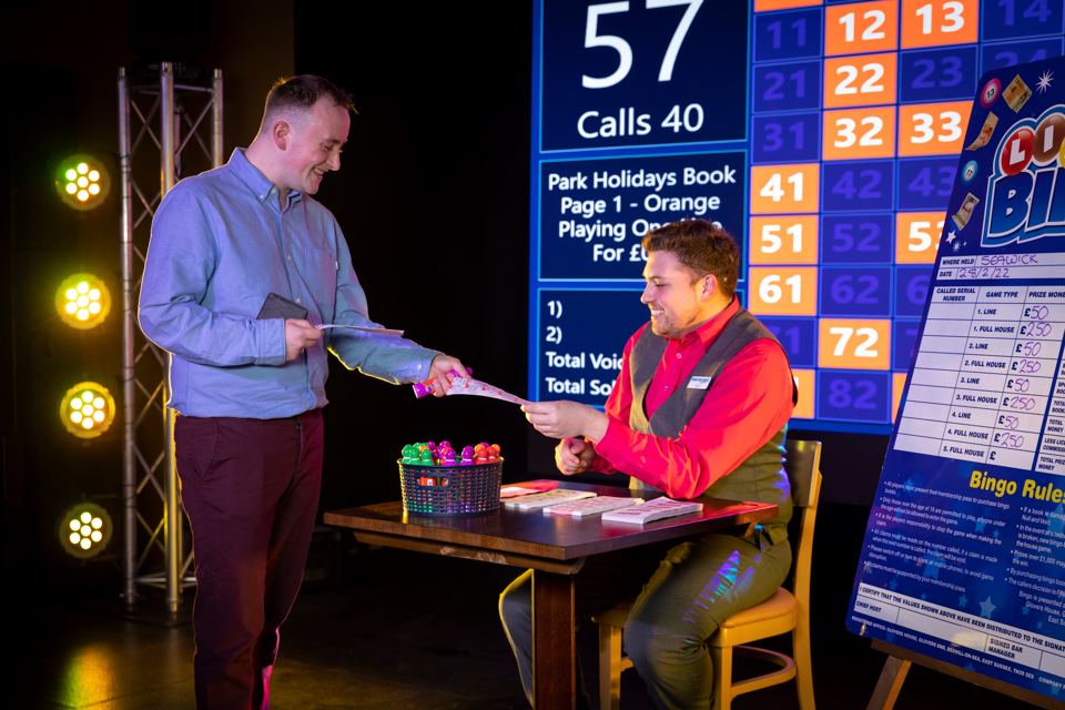 Bingo in the clubhouse