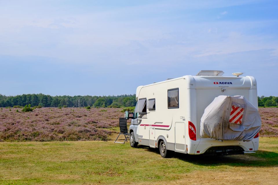 Motorhome with heath views