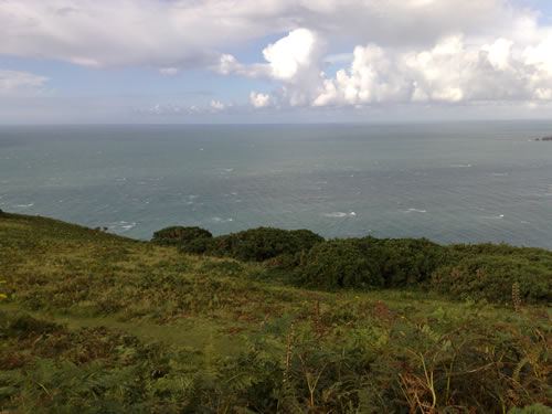 Coast path above the sea