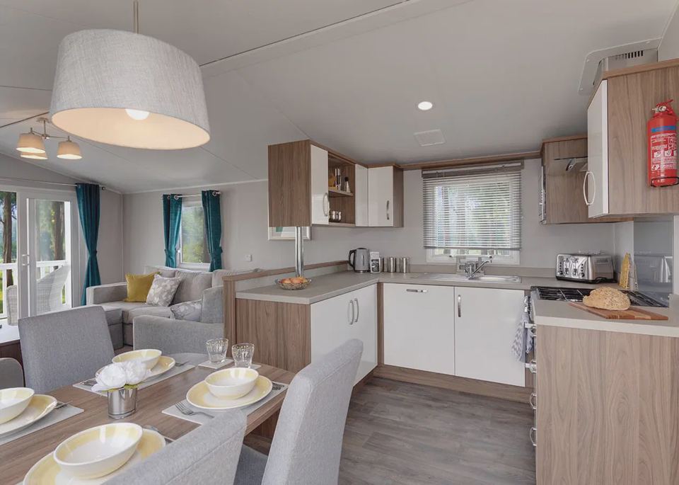 Kitchen and dining area