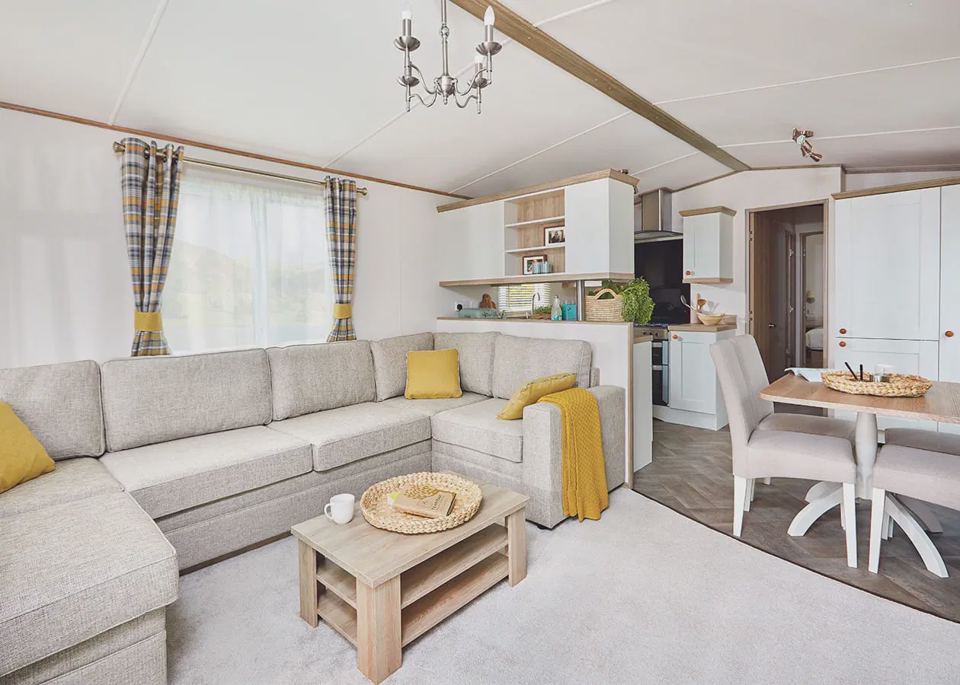 Open-plan lounge and dining area