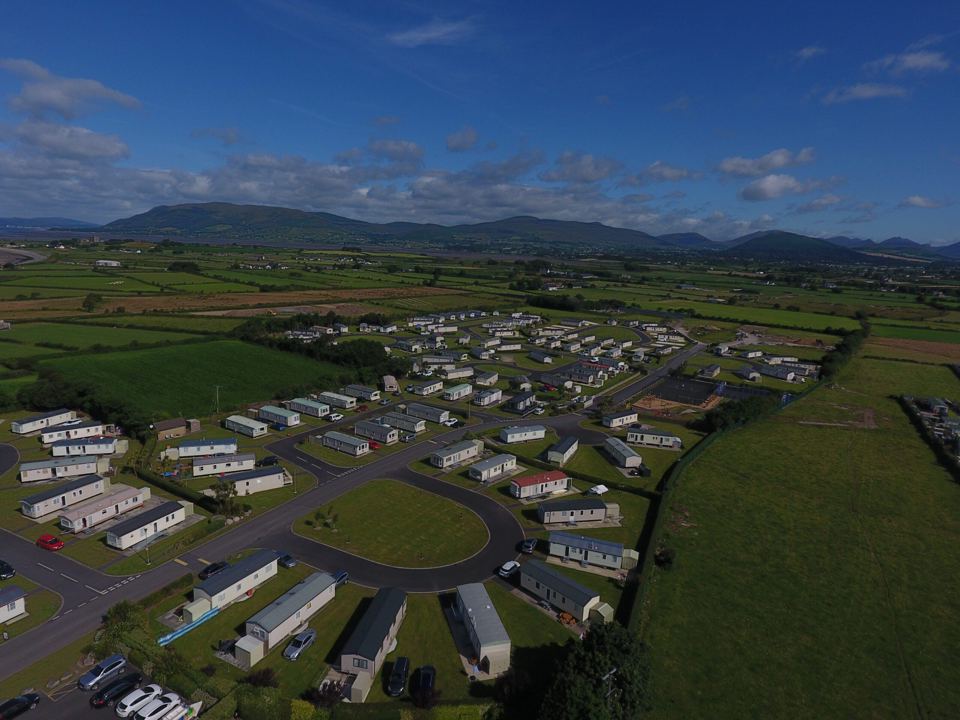 Park from above with the Mournes