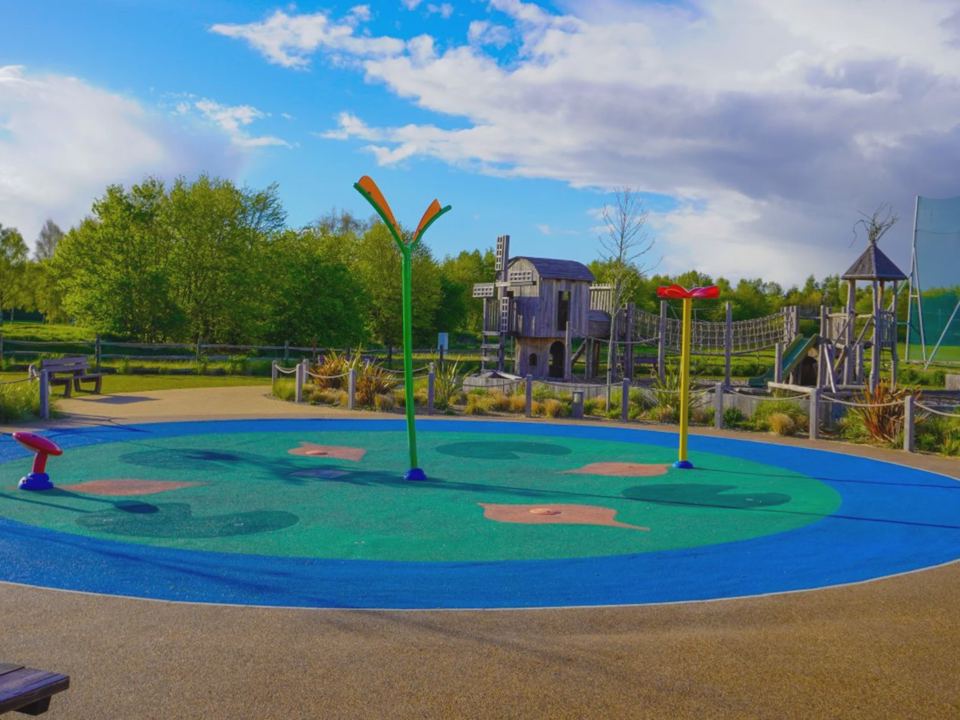 Splashpad and play area