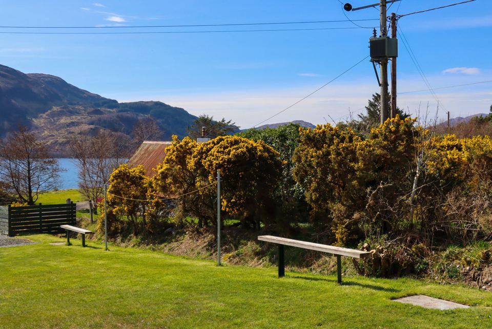 Grass area looking to the loch