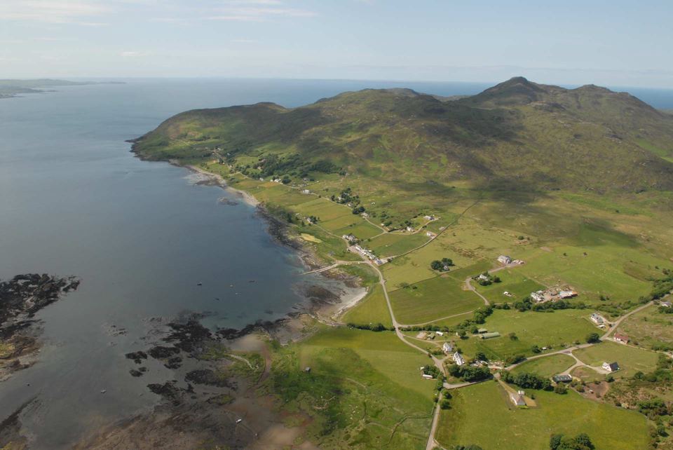 Coast near Kilchoan from above