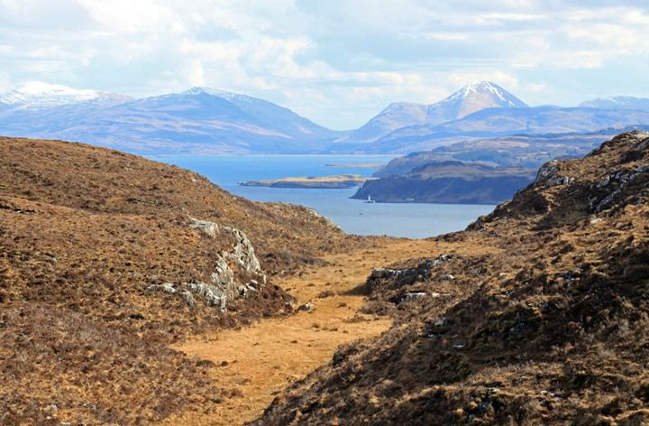 Path with views over the Sound of Mull