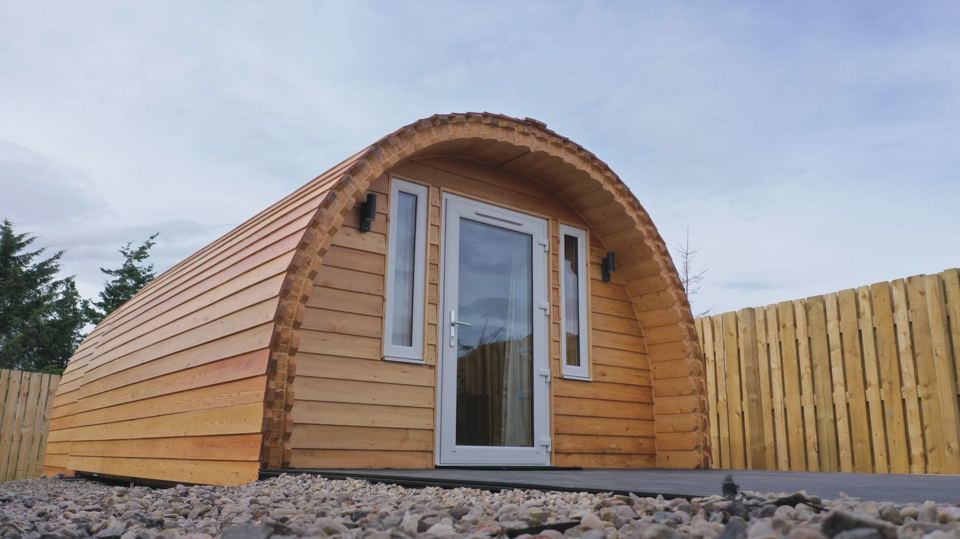 Timber glamping pod