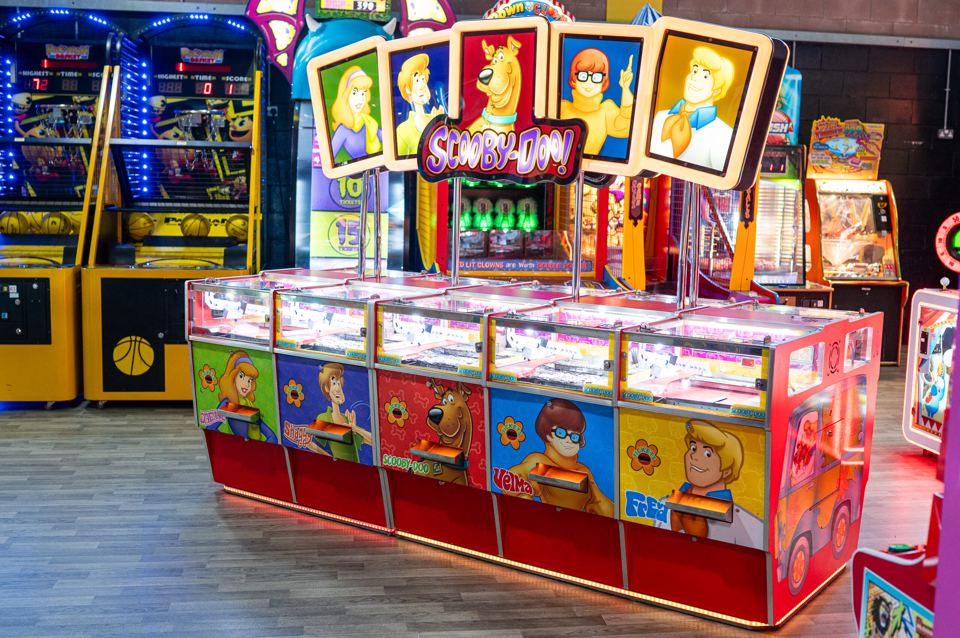 Arcade machines in The Zone