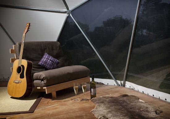 Inside a dome