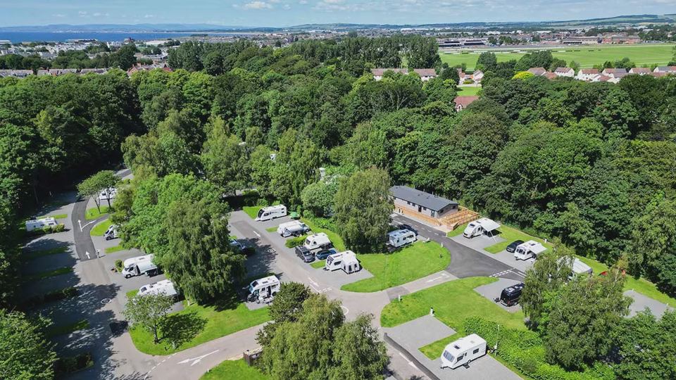 Site from above among trees