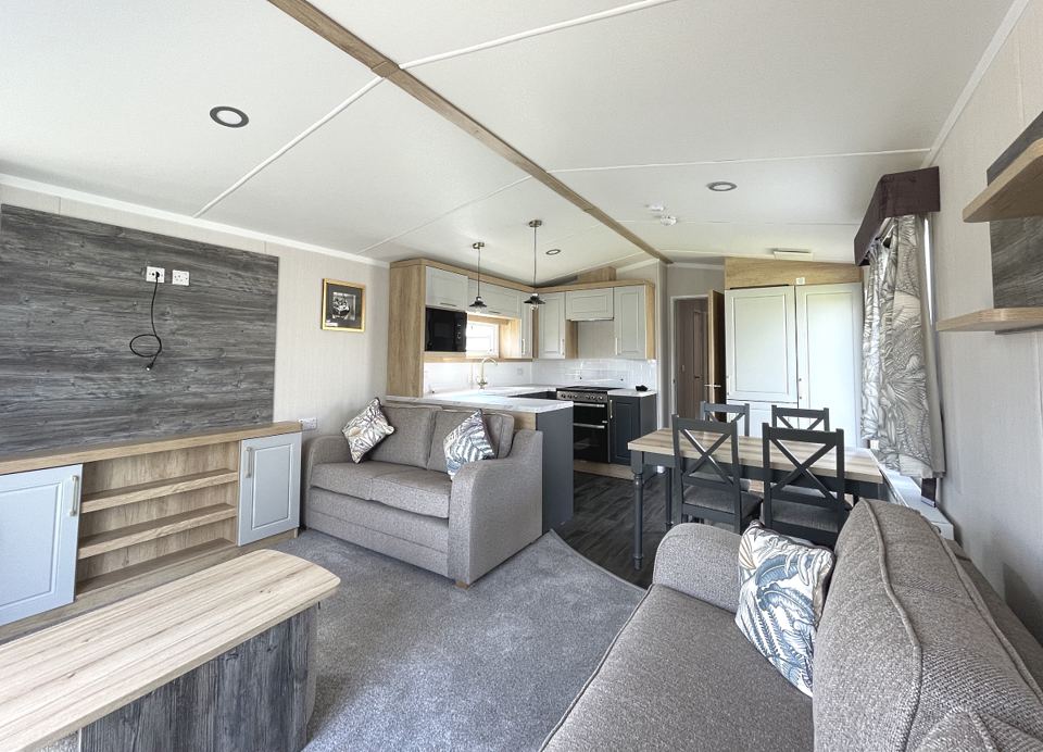 Lounge and kitchen