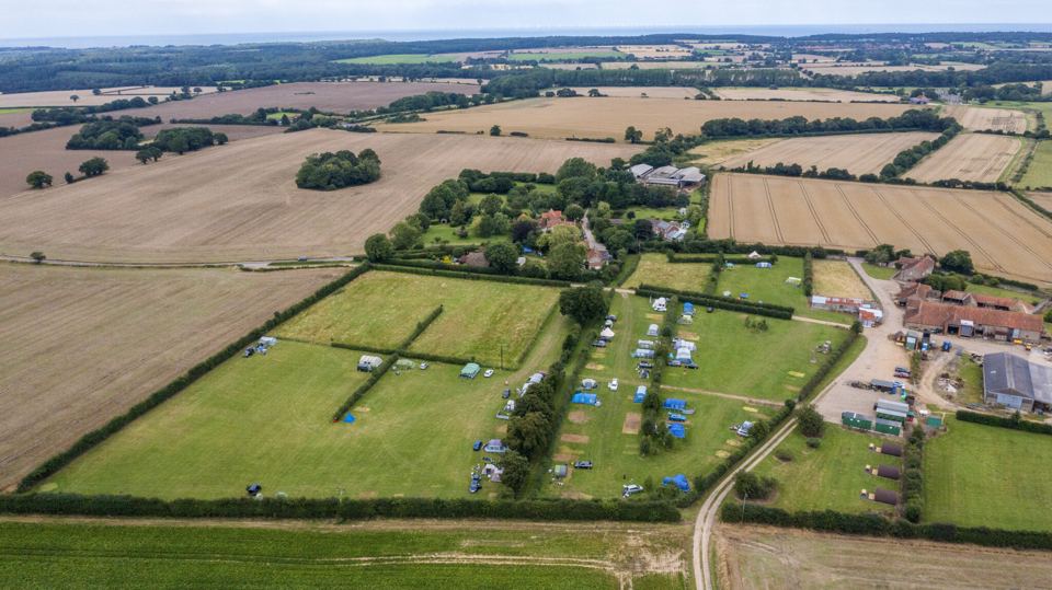 The campsite from above