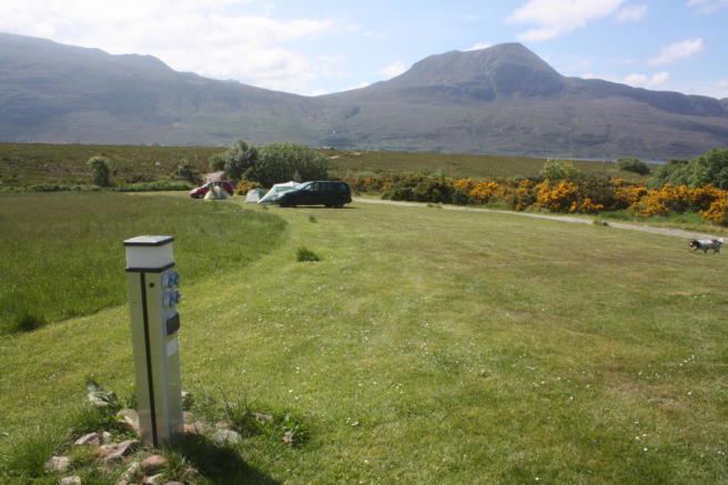Grass pitch and hook-up post