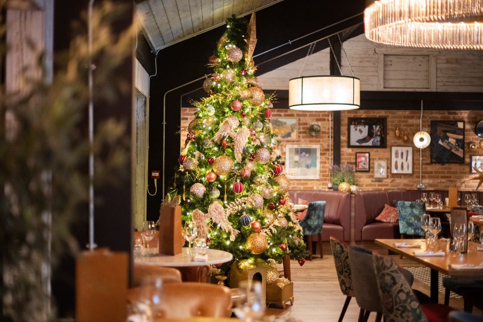 Restaurant at Christmas