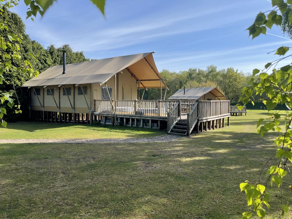 Safari tents on decks