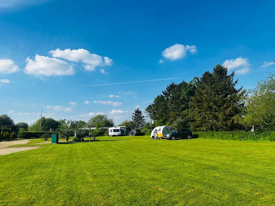 Level grass touring field