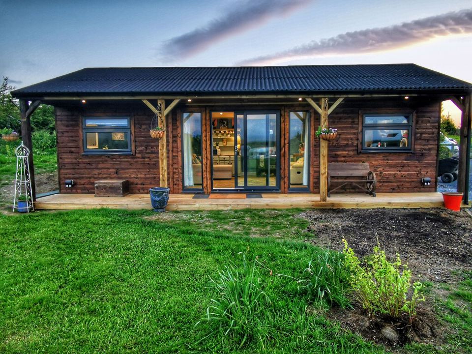 The Lodge at dusk