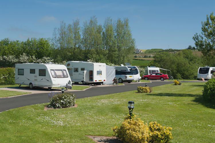 Pitches along the tarmac loop