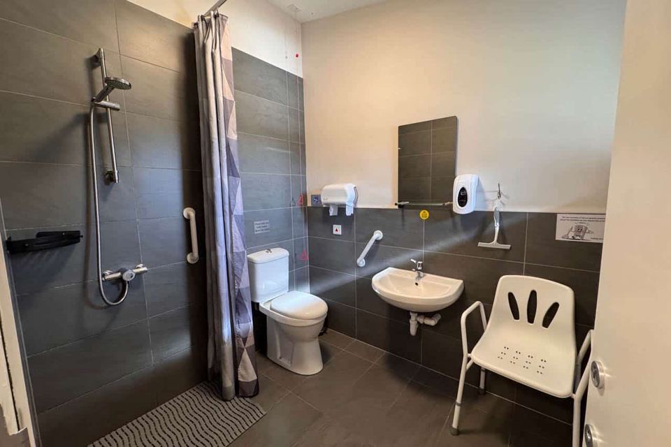 Wet-room with shower