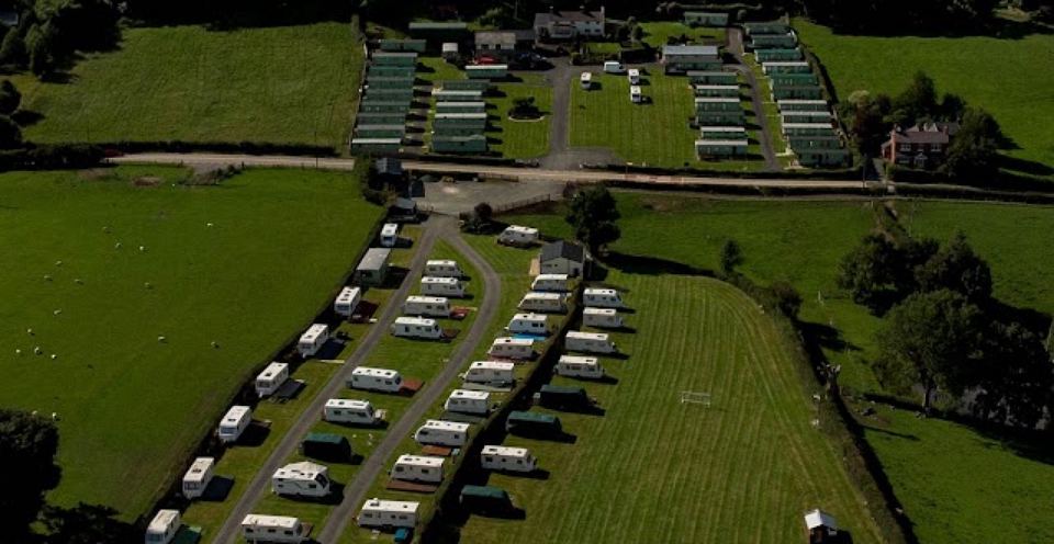 Aerial view of the touring field