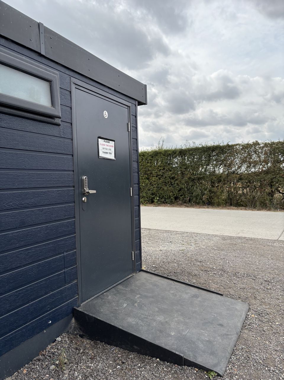 Toilet and shower building