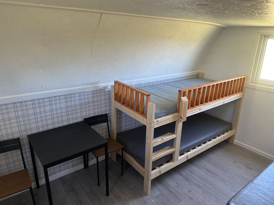 Bunk beds in a pod