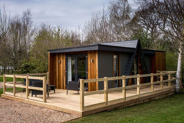 Lodge with decking