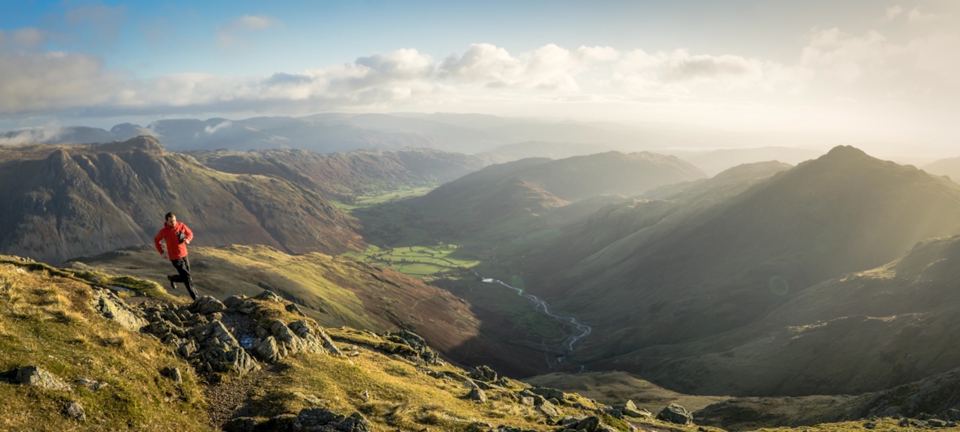 Fell walk above the valley