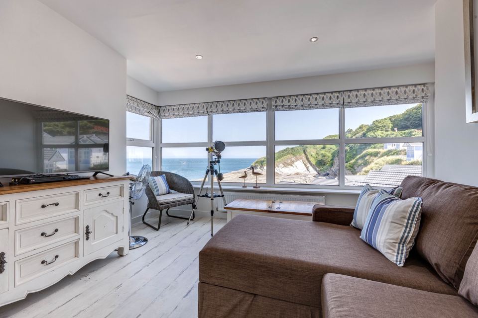 Lounge with bay views