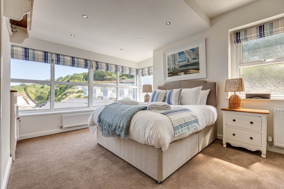 Bedroom looking over the bay