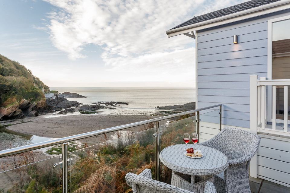 Balcony view over the cove