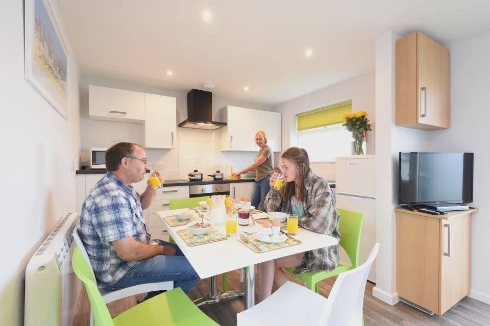 Kitchen and dining area