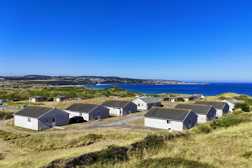 Lodges overlooking the bay