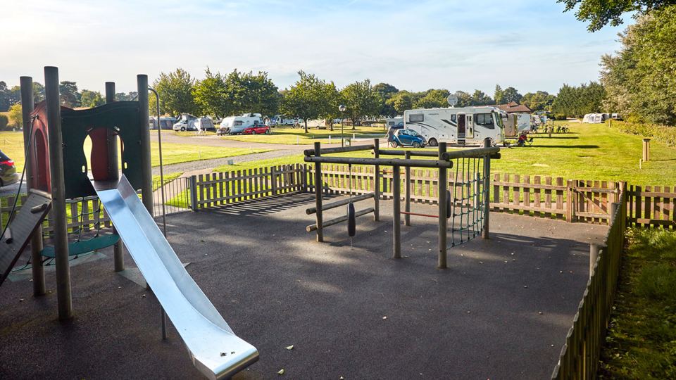 Play area above the pitches