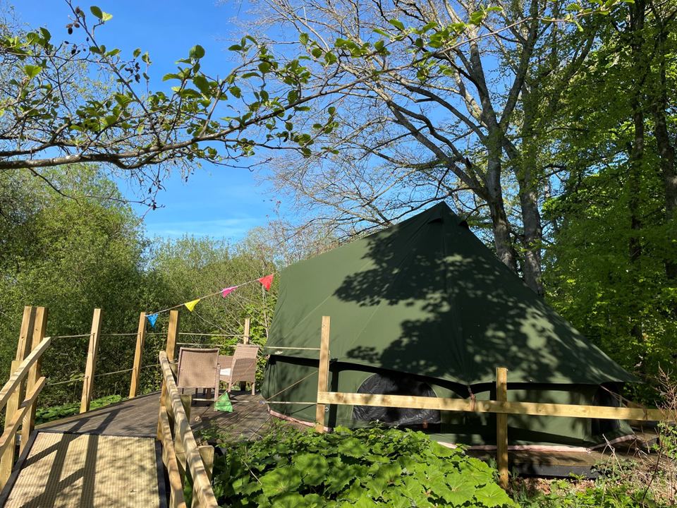 River view bell tent