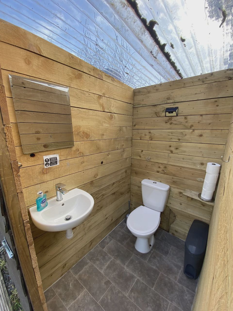 Private toilet cubicle