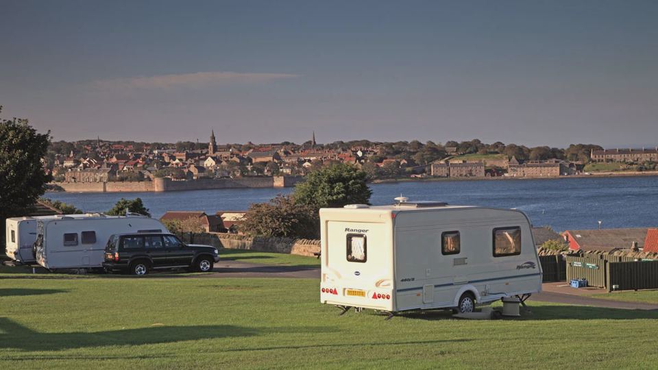 Touring pitches facing Berwick