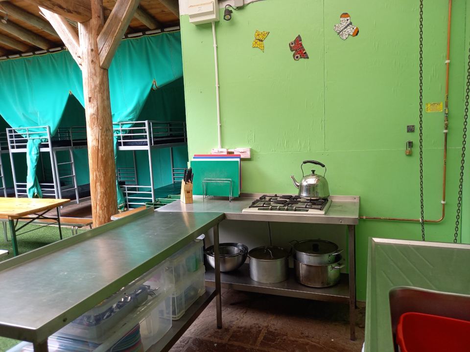 Kitchen area in The Burrow