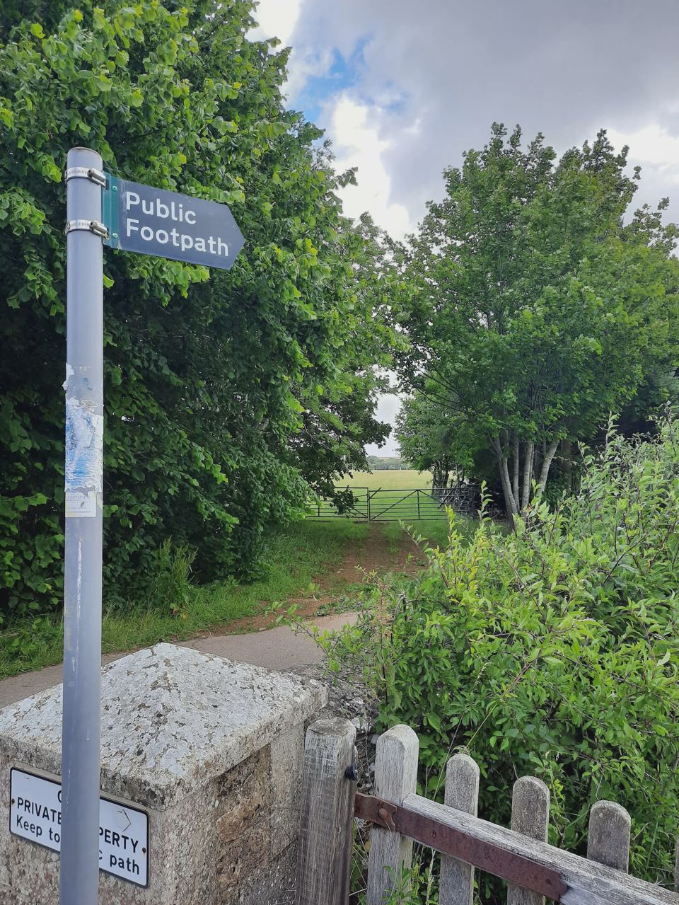 Footpath towards the village