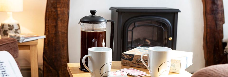 Cottage with wood burner