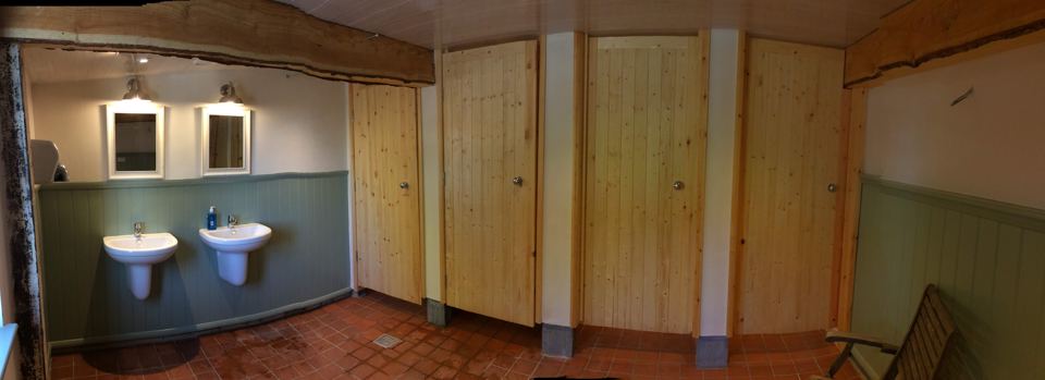 Basins and toilet cubicles
